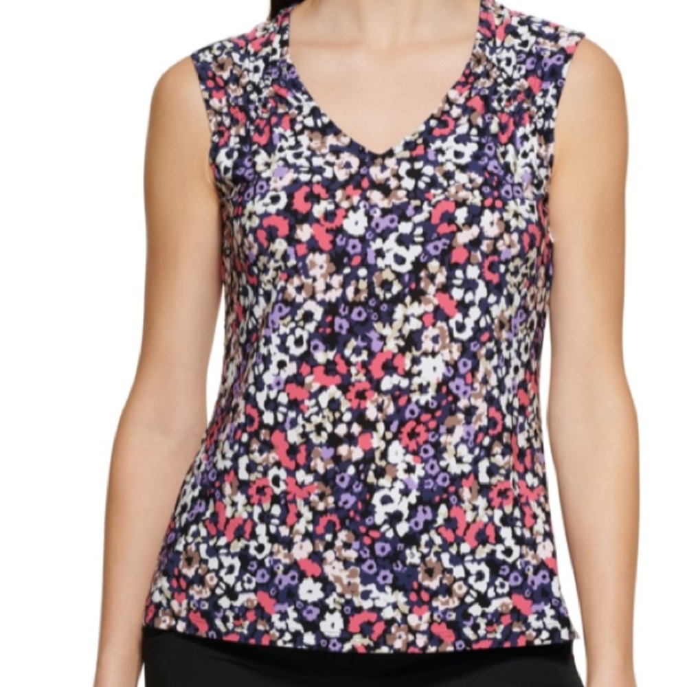 Tommy Hilfiger Women's Floral Sleeveless Top - Multi - Size S